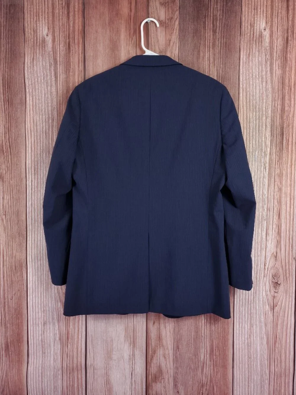 Brooks Brothers Fitzgerald BrooksCool Blazer Mens 40R Pinstripe Navy Full Canvas